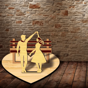 Decoração de Dia dos Namorados - MDF 10x20cm 3mm