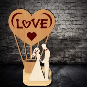 Decoração de Dia dos Namorados - MDF 10x20cm 3mm